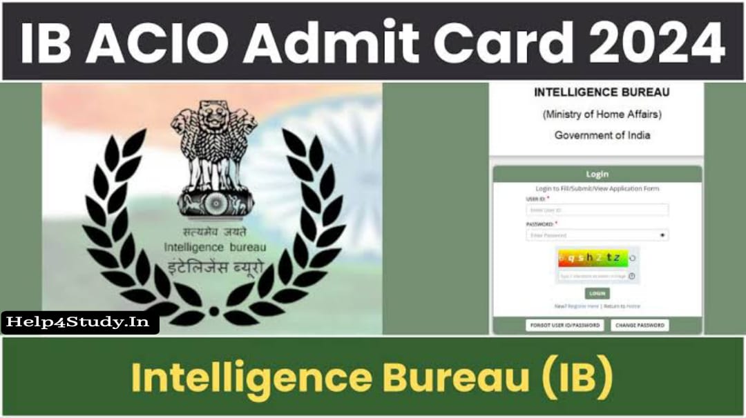 IB ACIO Admit Card 2024 Decleard 