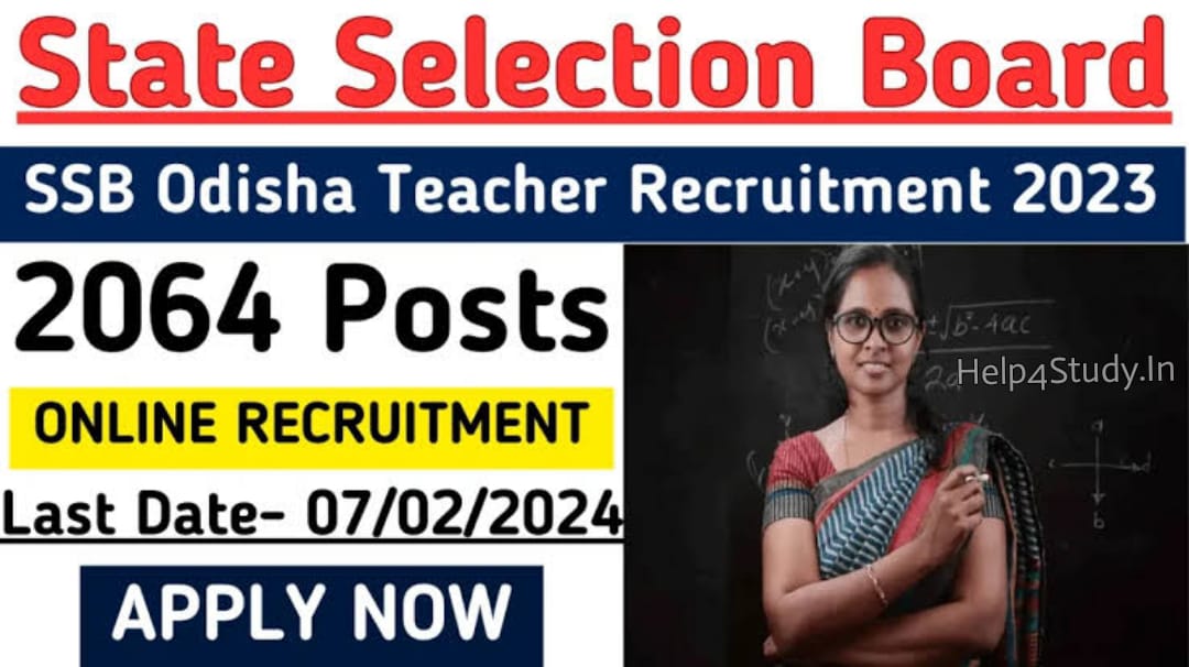 SSB Odisha Teacher Recruitment